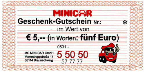 minicar-gutschein